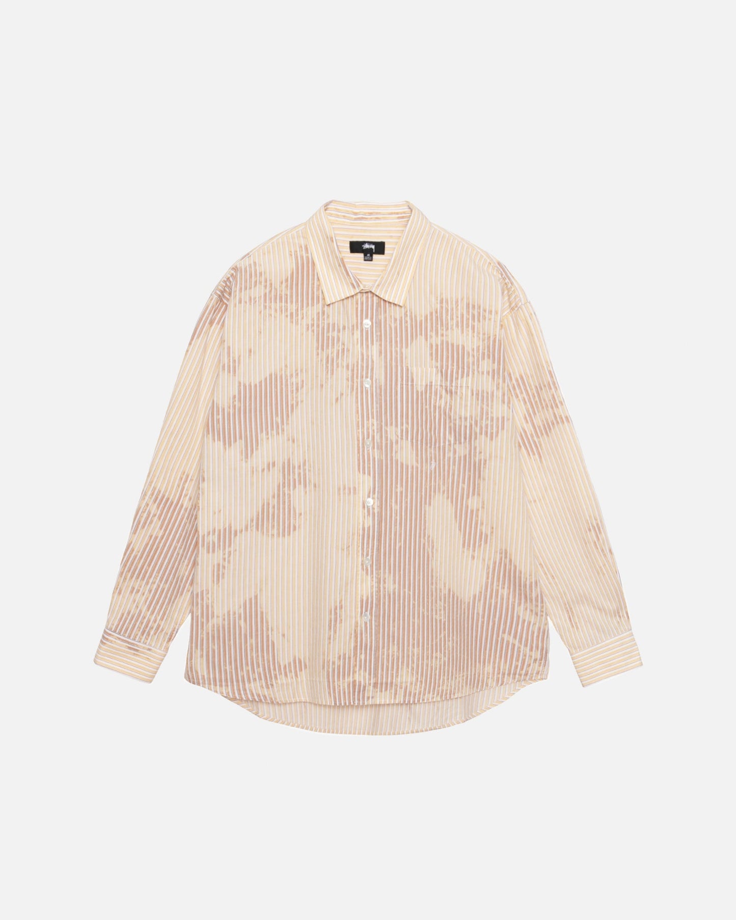CHEMISE CLASSIQUE MANCHES LONGUES POPELINE DÉLAVÉE