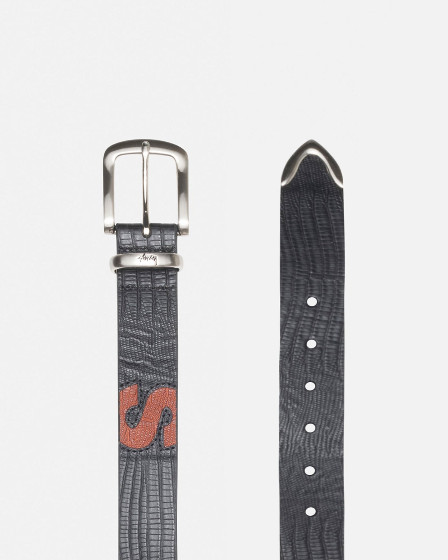 CEINTURE TEXTURÉE EN PEAU DE LÉZARD