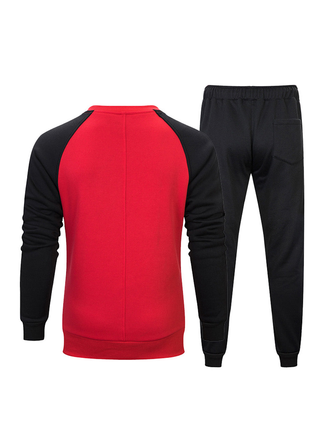 Ensemble pull en molleton bouclette à col rond et pantalon de jogging à taille élastique