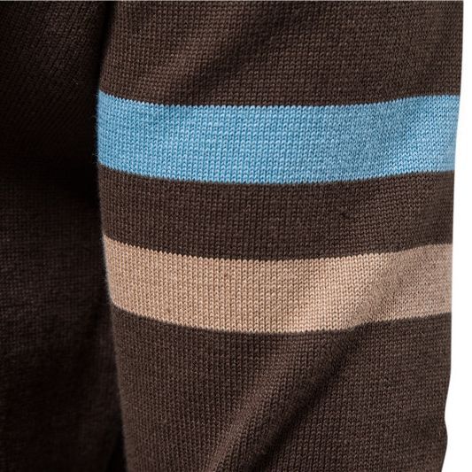 Manteau cardigan zippé décontracté pour homme avec col montant