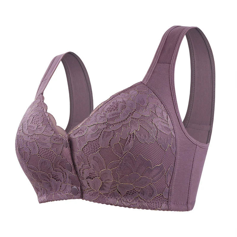 ✨Dernier jour : 1 acheté, 1 offert✨ Soutien-gorge à fermeture avant en dentelle florale