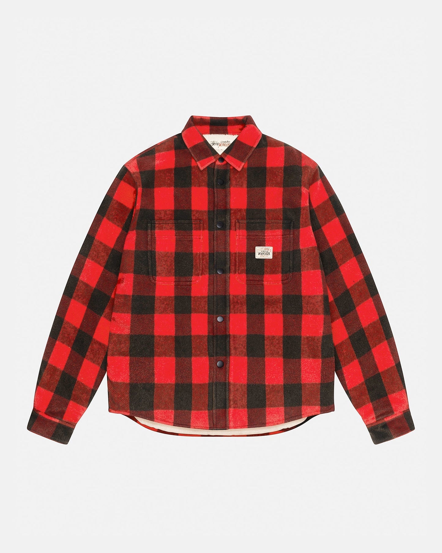 CHEMISE EN FLANELLE À CARREAUX DOUBLÉE SHERPA