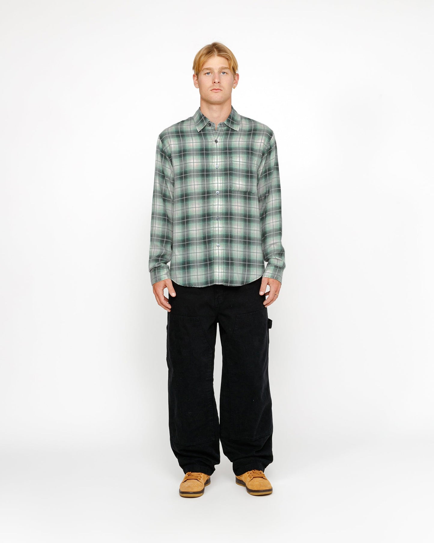 CHEMISE MATTHEW GRANDE TAILLE À CARREAUX IMPRIMÉS