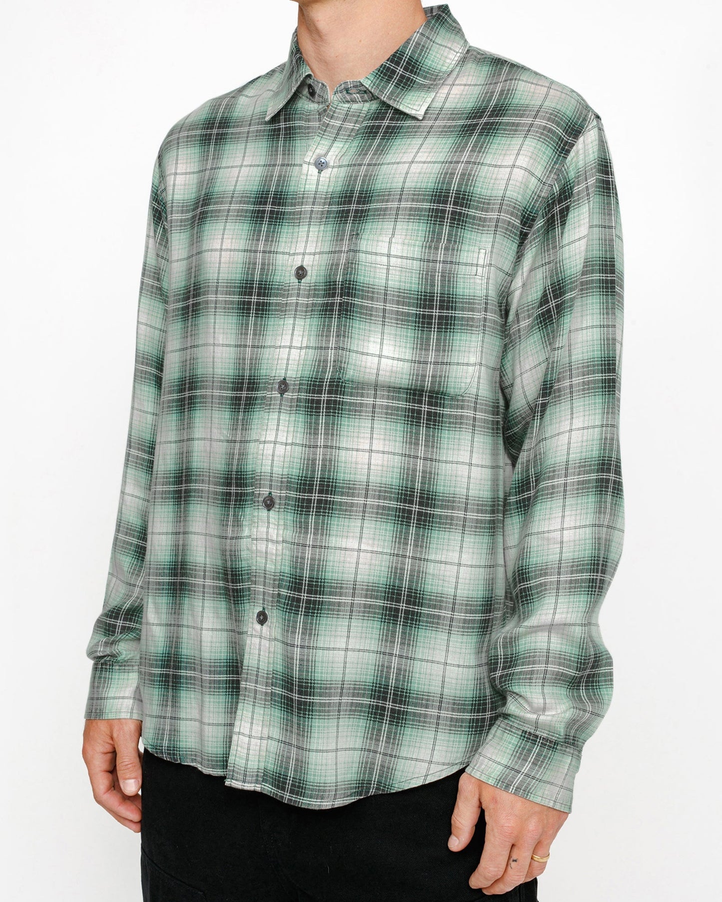 CHEMISE MATTHEW GRANDE TAILLE À CARREAUX IMPRIMÉS