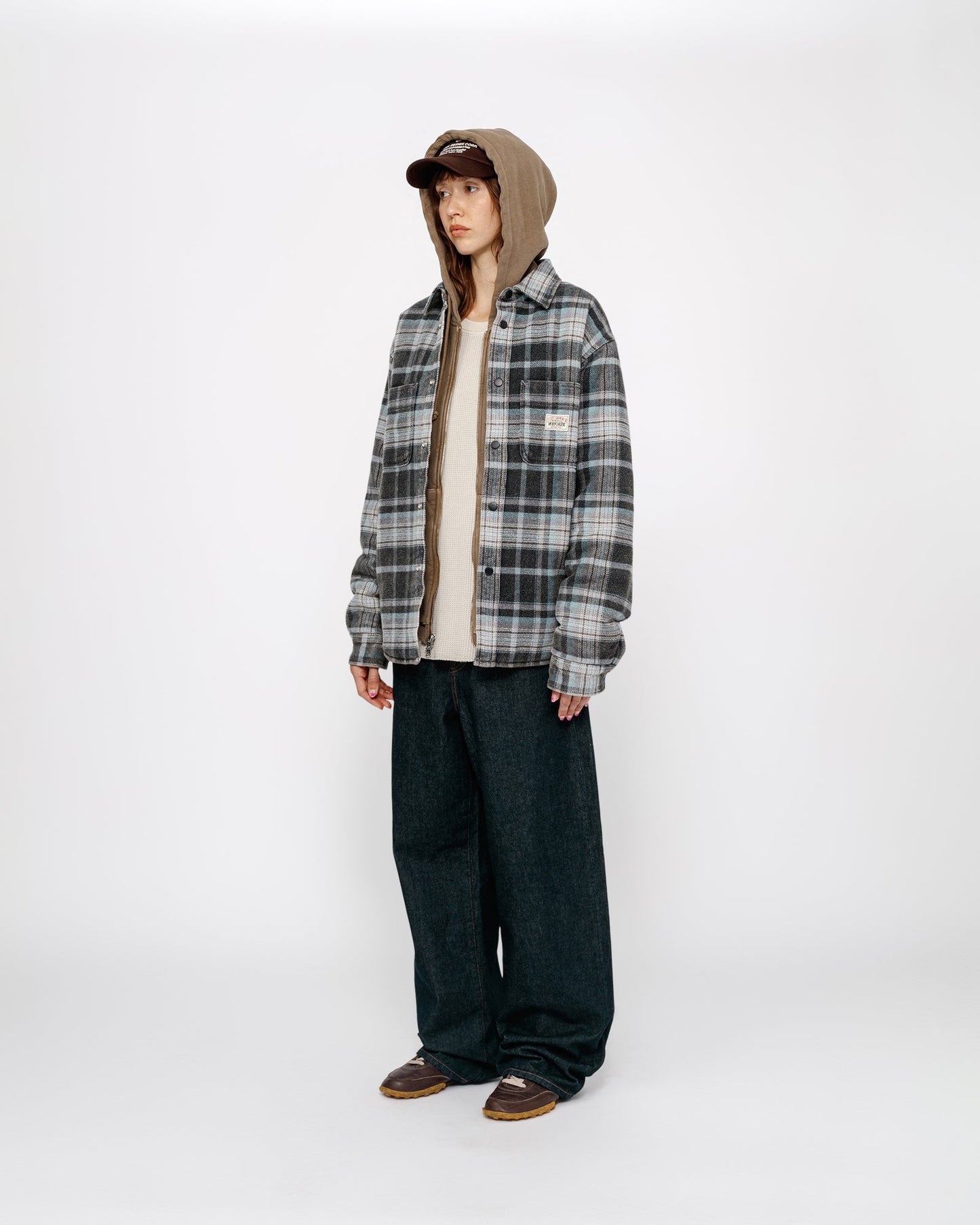 CHEMISE À CARREAUX DÉLAVÉE