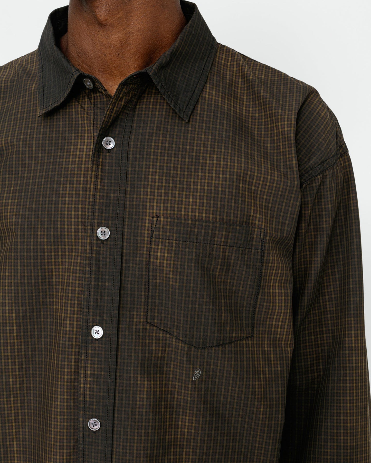 CHEMISE CLASSIQUE MANCHES LONGUES IMPRIMÉ EFFET VAPORISÉ