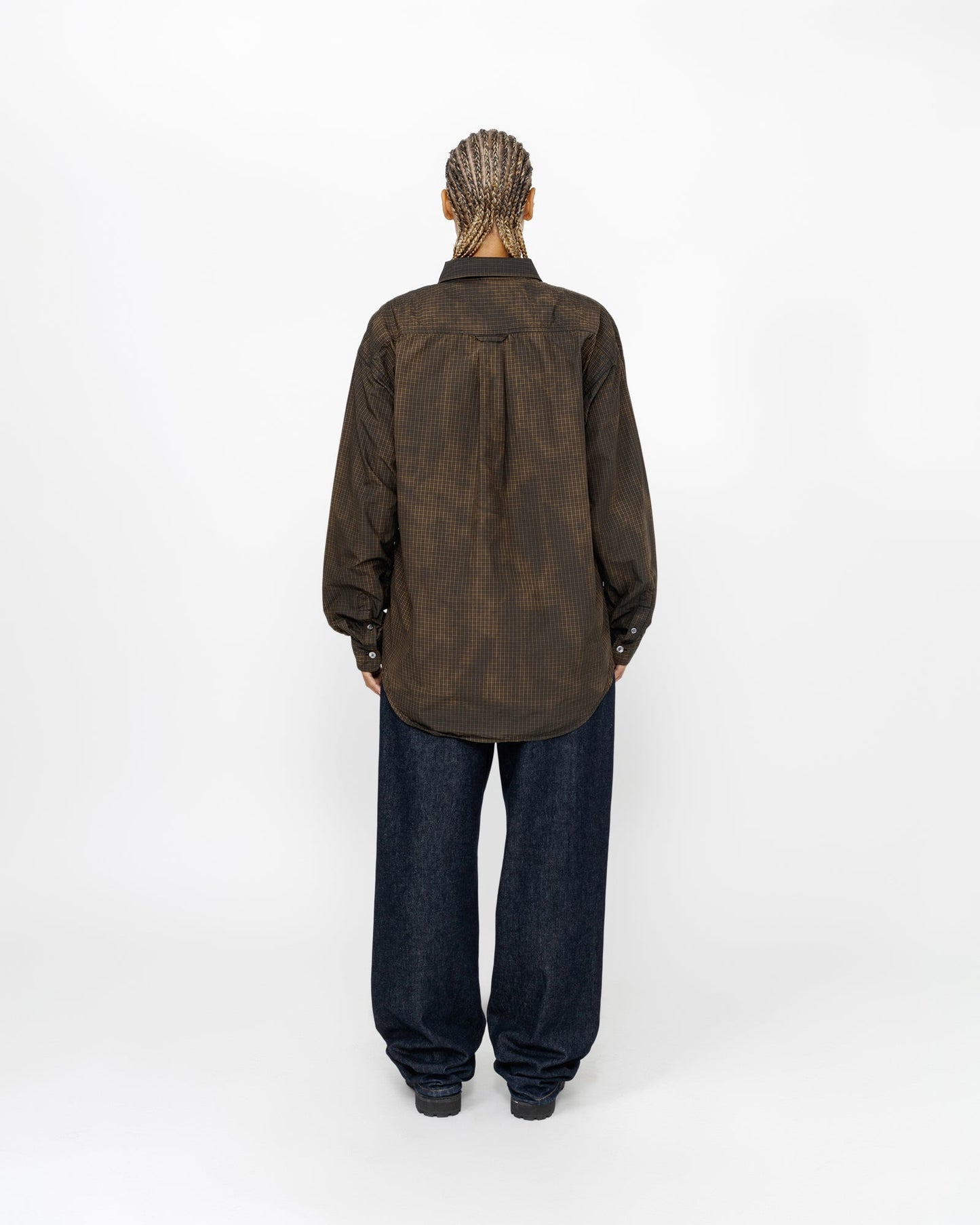 CHEMISE CLASSIQUE MANCHES LONGUES IMPRIMÉ EFFET VAPORISÉ