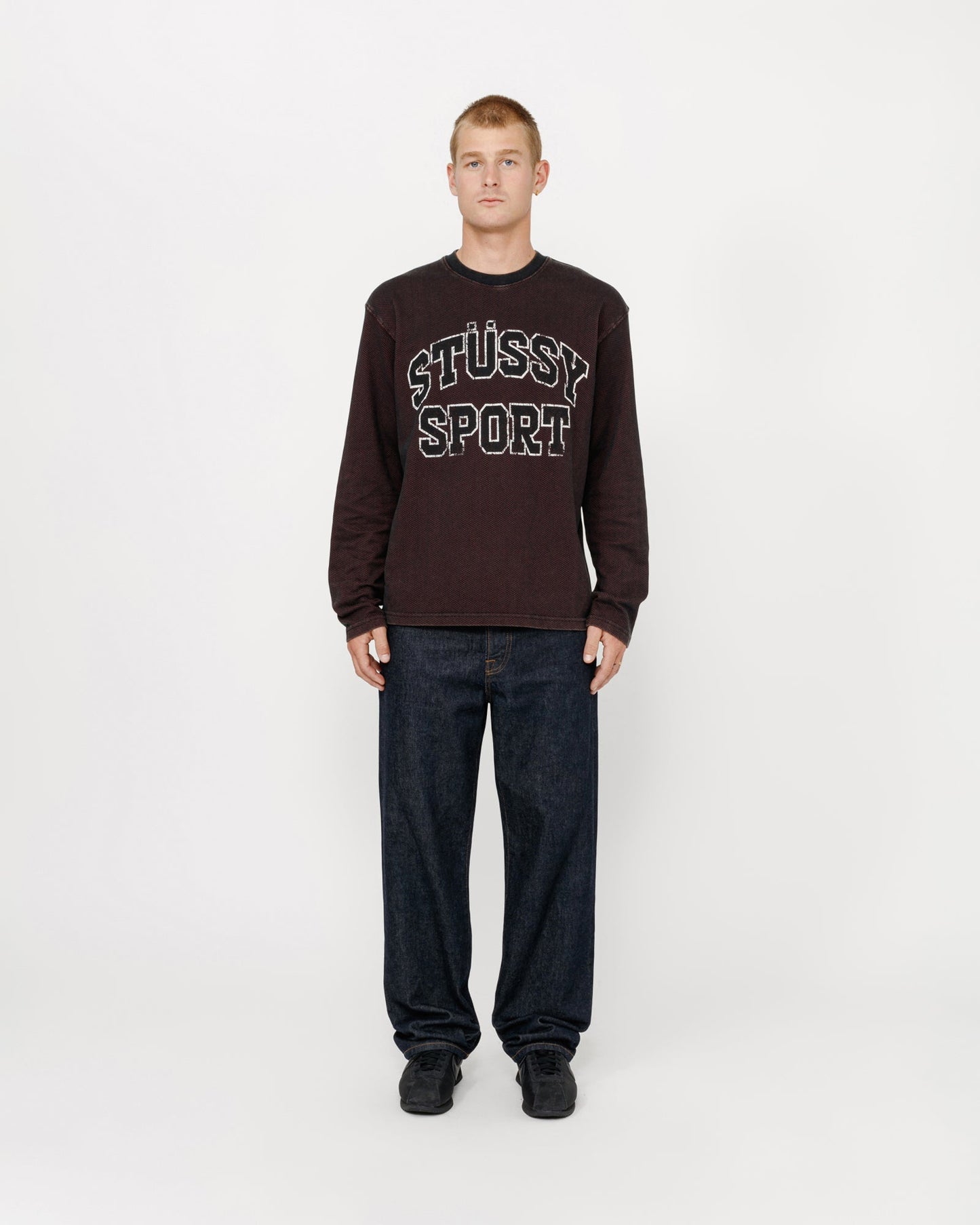 CREW COTON BICOLORE EN MAILLE FILET
