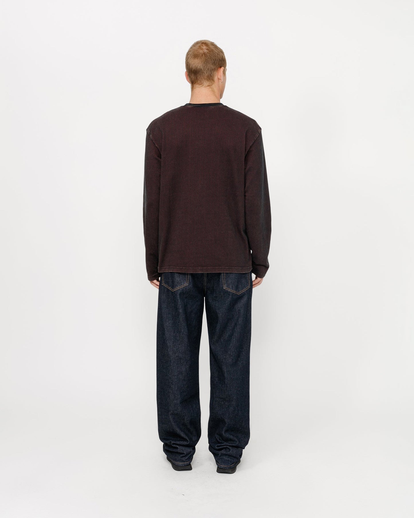 CREW COTON BICOLORE EN MAILLE FILET