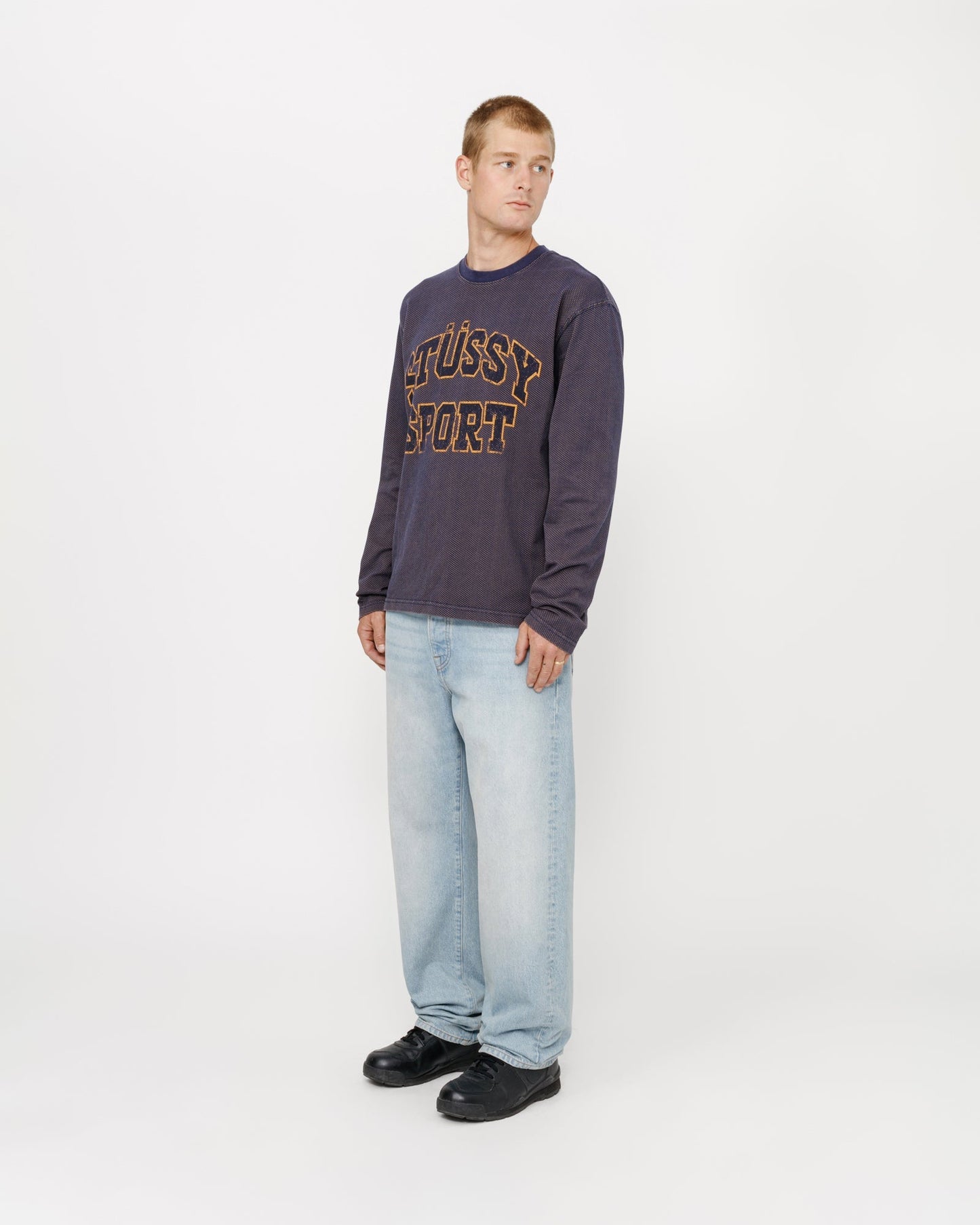 PULL RAS DU COU EN COTON MAILLE BICOLORE