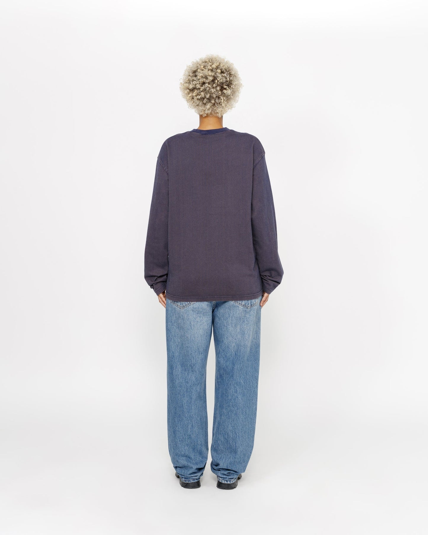 PULL RAS DU COU EN COTON MAILLE BICOLORE