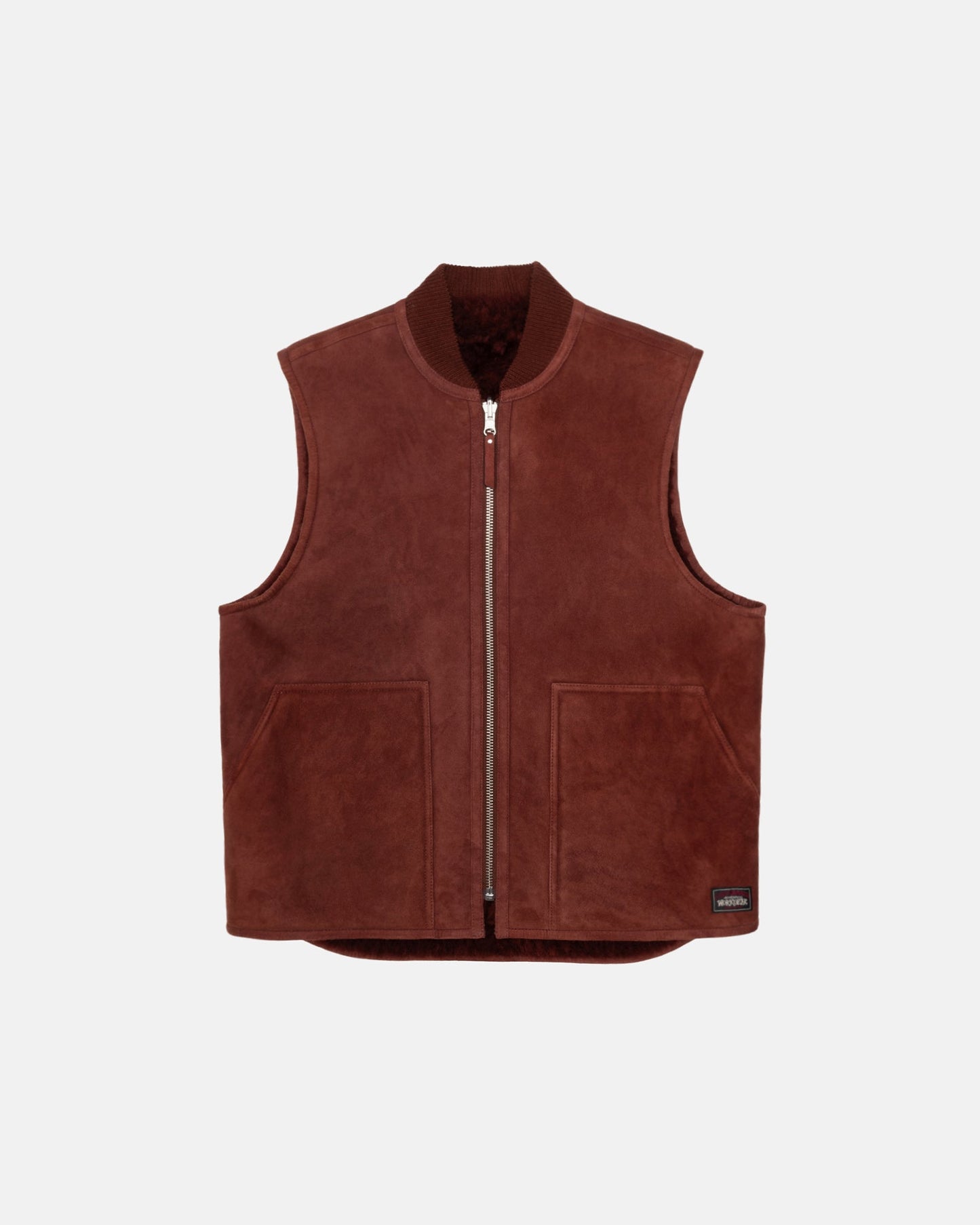 GILET DE TRAVAIL RÉVERSIBLE EN PEAU LAINÉE