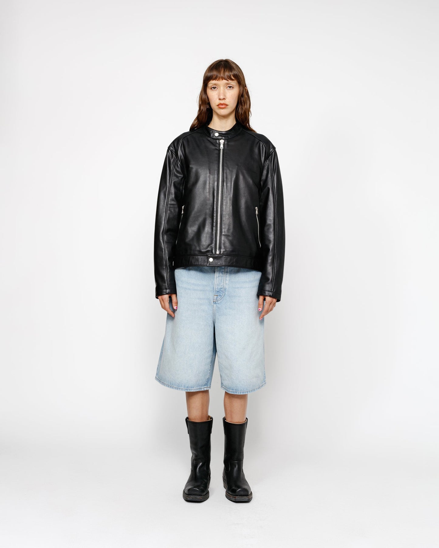 BLOUSON EN CUIR CAFE RACER