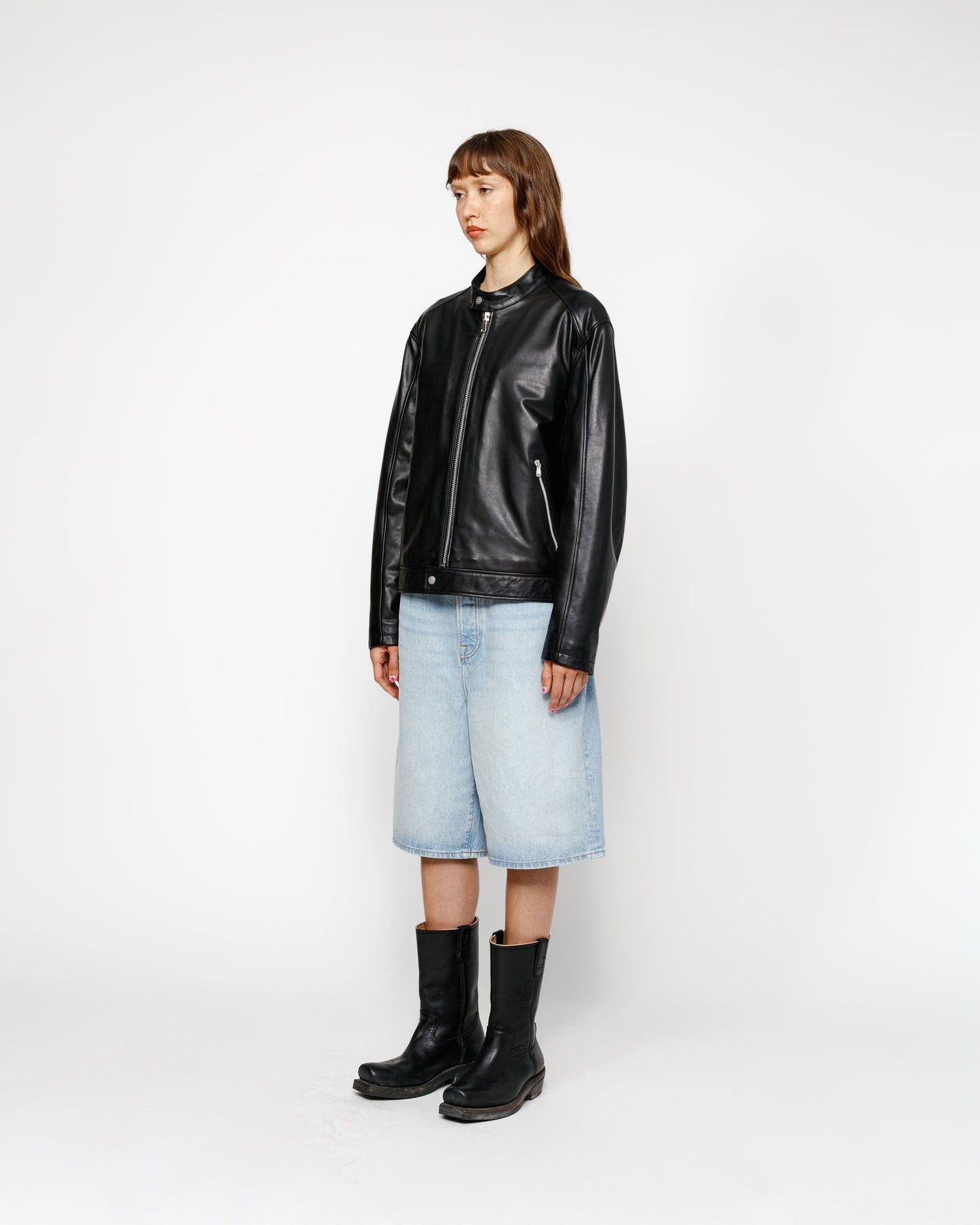 BLOUSON EN CUIR CAFE RACER