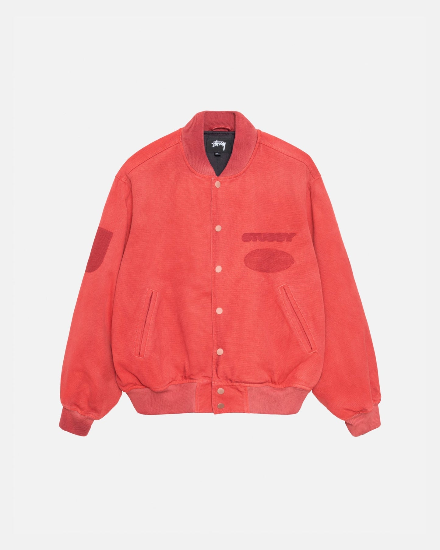 BLOUSON TEDDY EN TOILE AVEC LOGO FANTÔME