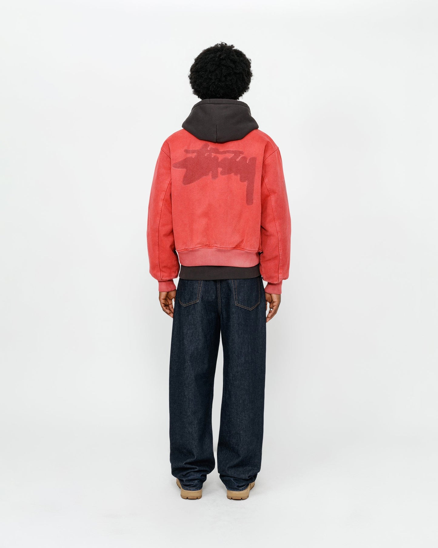 BLOUSON TEDDY EN TOILE AVEC LOGO FANTÔME