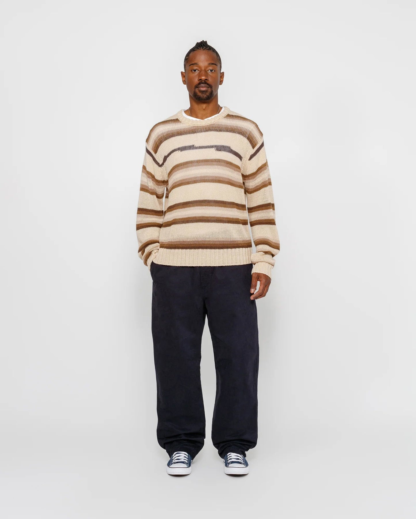 PANTALON DE PLAGE EN COTON GRATTÉ