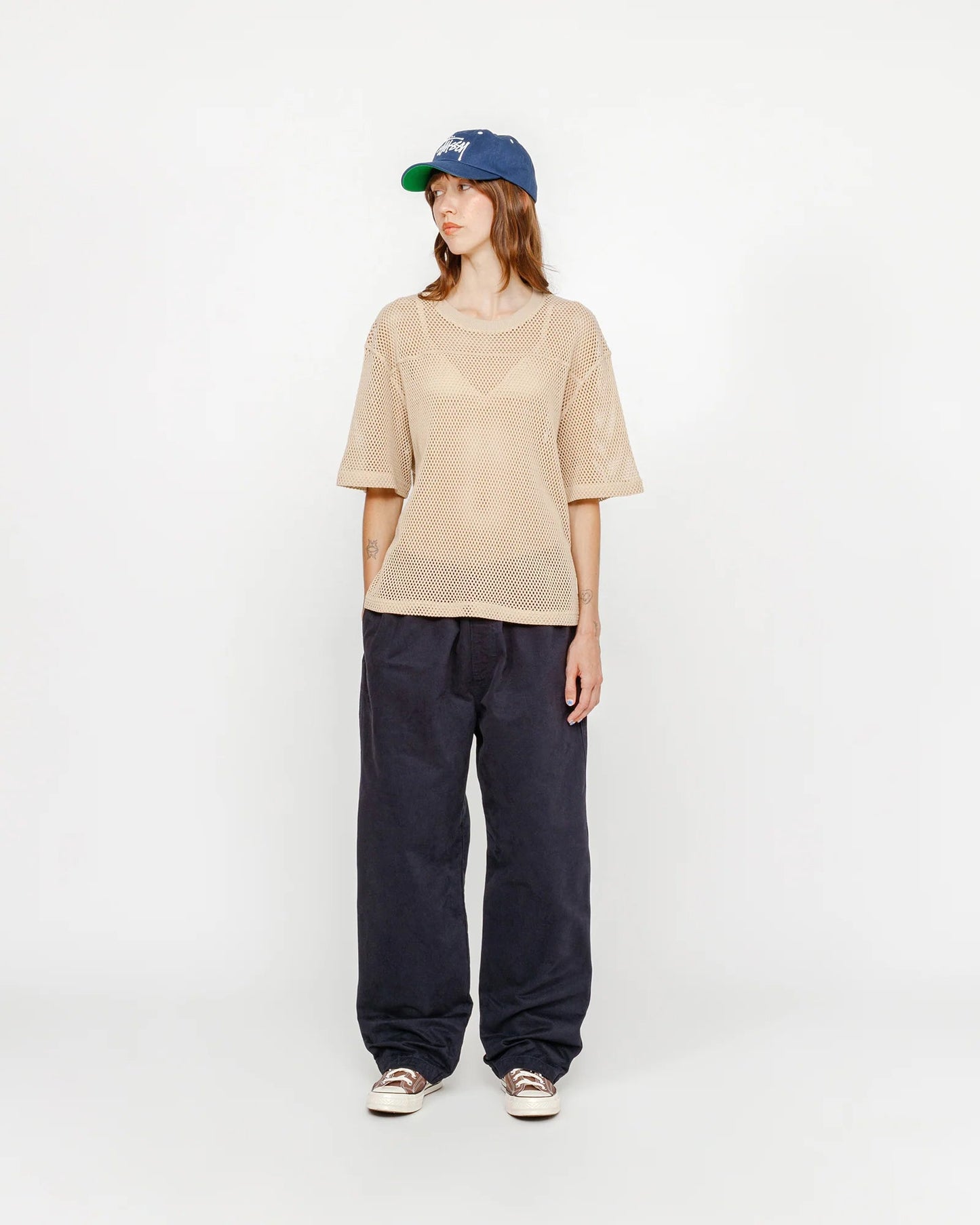 PANTALON DE PLAGE EN COTON GRATTÉ
