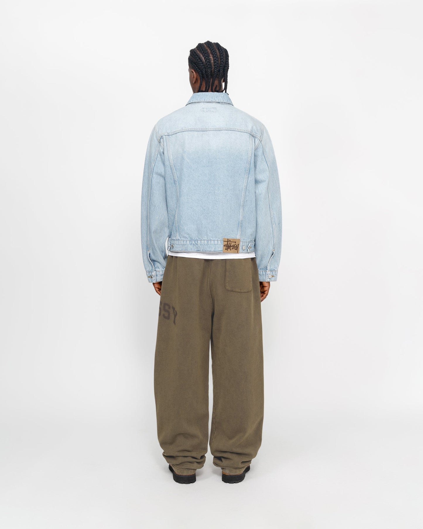 PANTALON MOLLETON GRAPHIQUE DÉLAVÉ