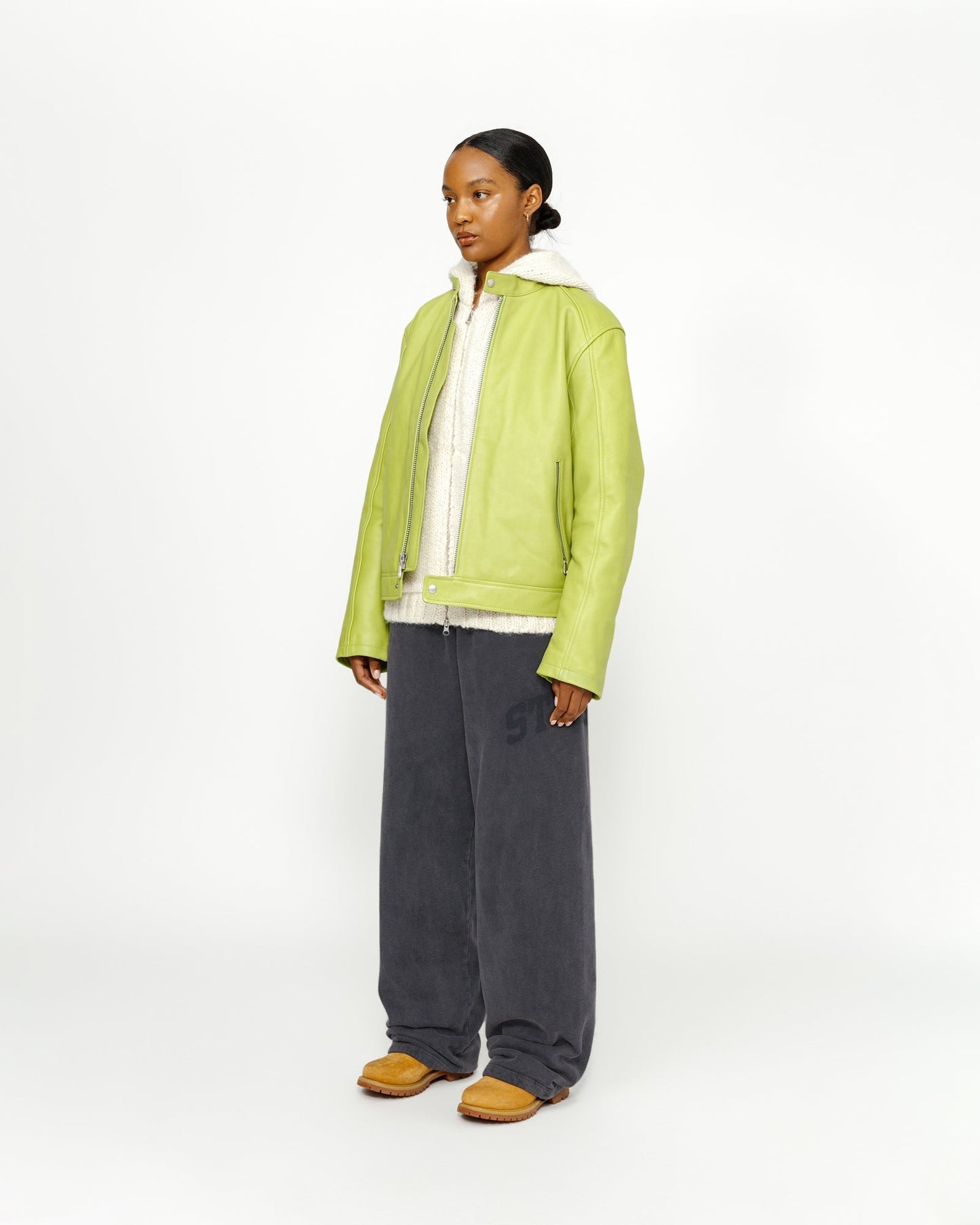PANTALON MOLLETON GRAPHIQUE DÉLAVÉ