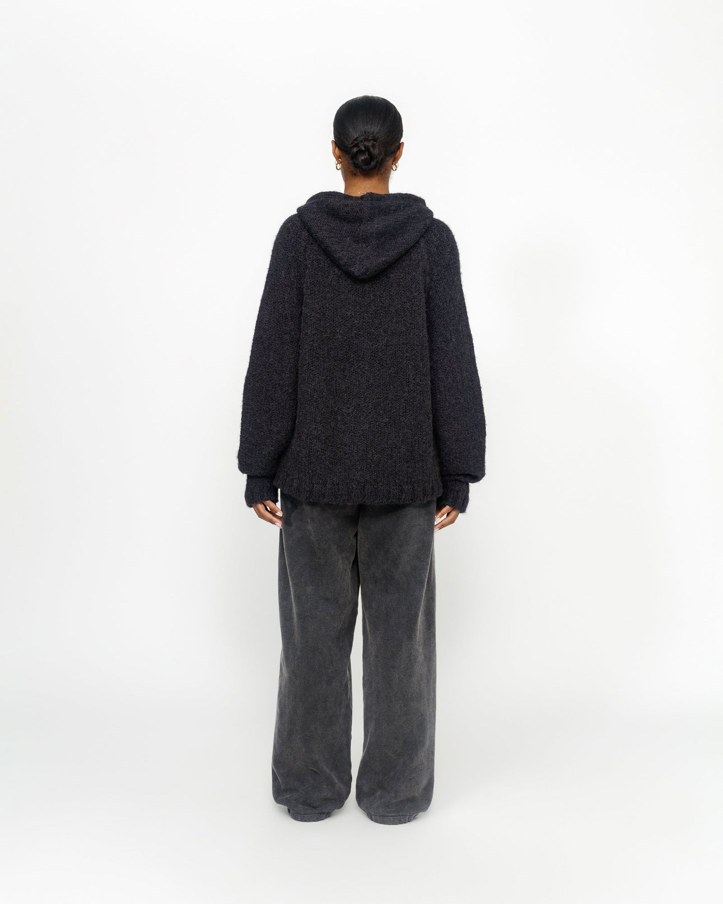 PULL À CAPUCHE ZIPPÉ EN MAILLE ÉPAISSE