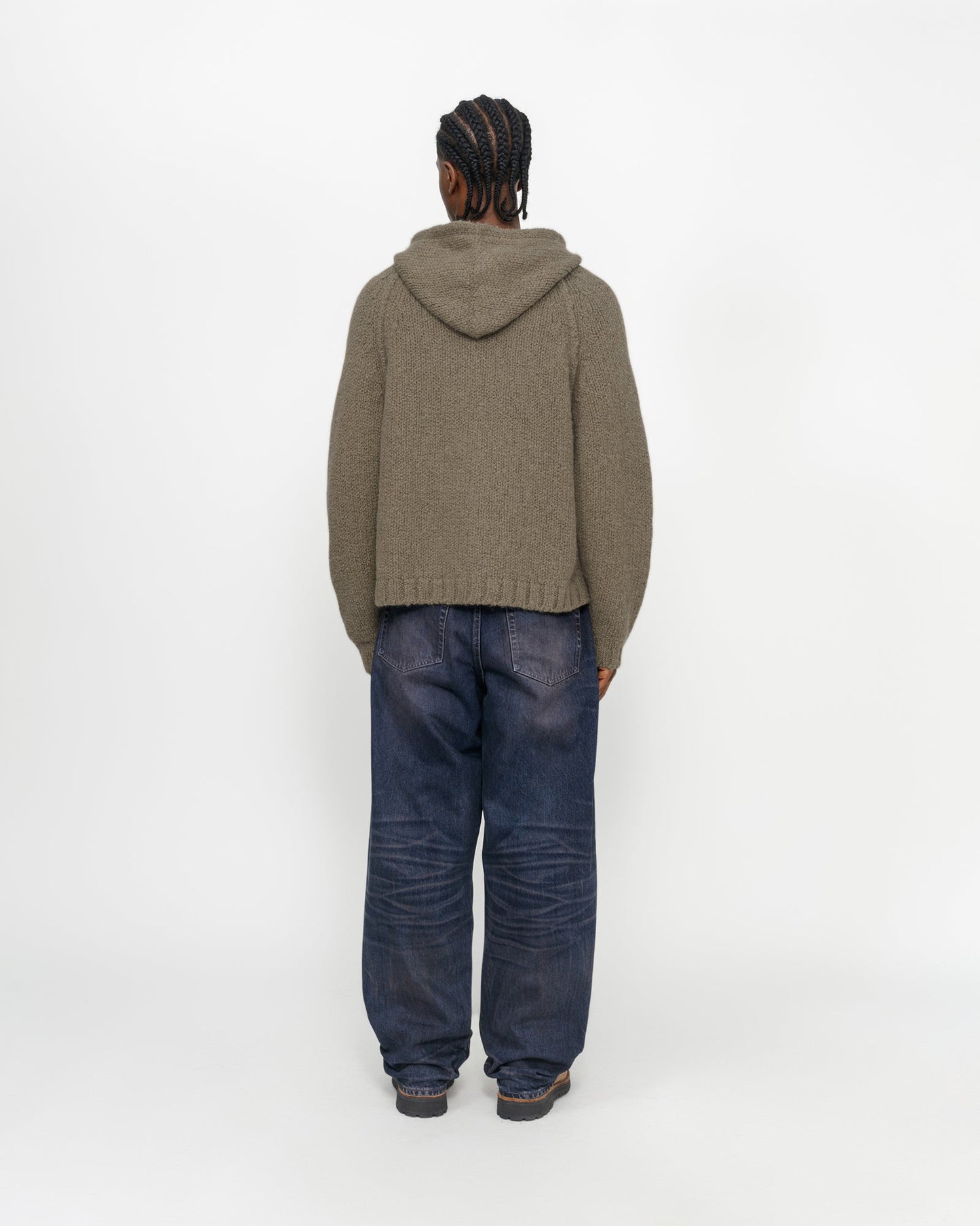 SWEAT À CAPUCHE ZIPPÉ EN MAILLE ÉPAISSE