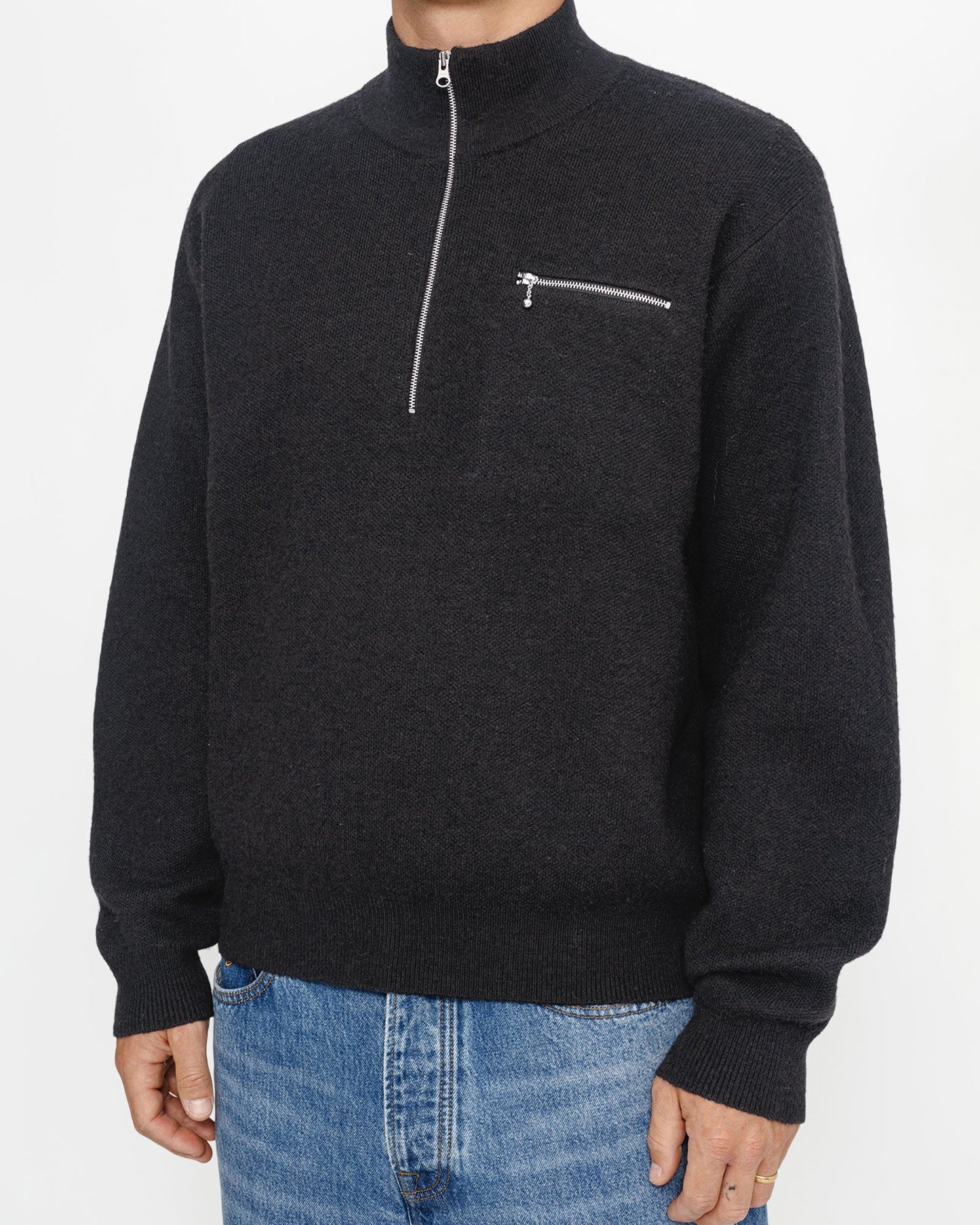 PULL COL MONTANT DEMI-ZIP