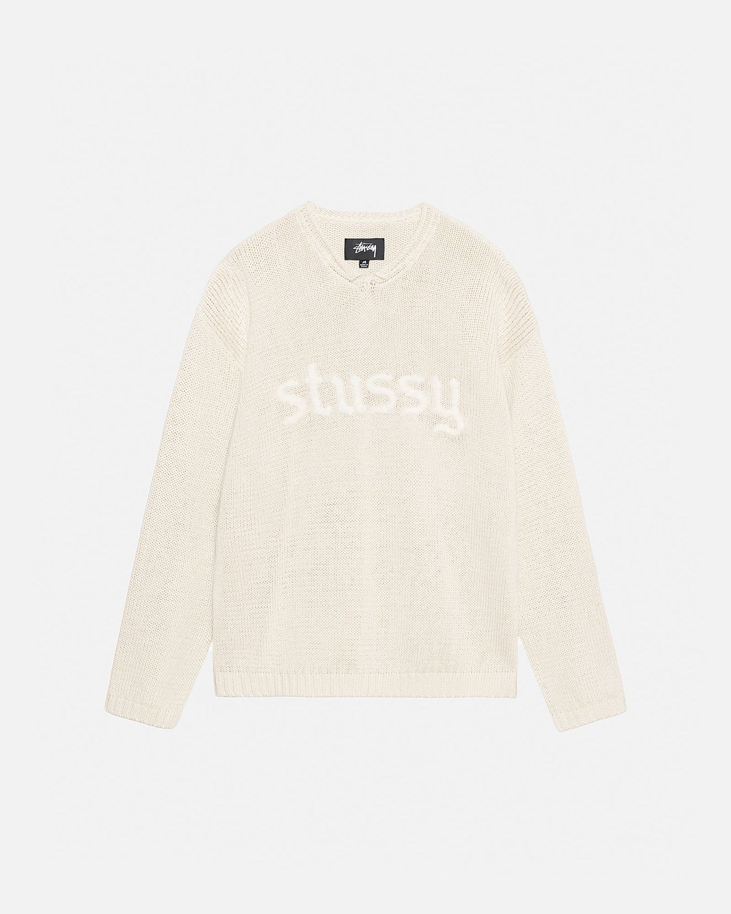 PULL À LOGO BRODÉ ET COL EN V
