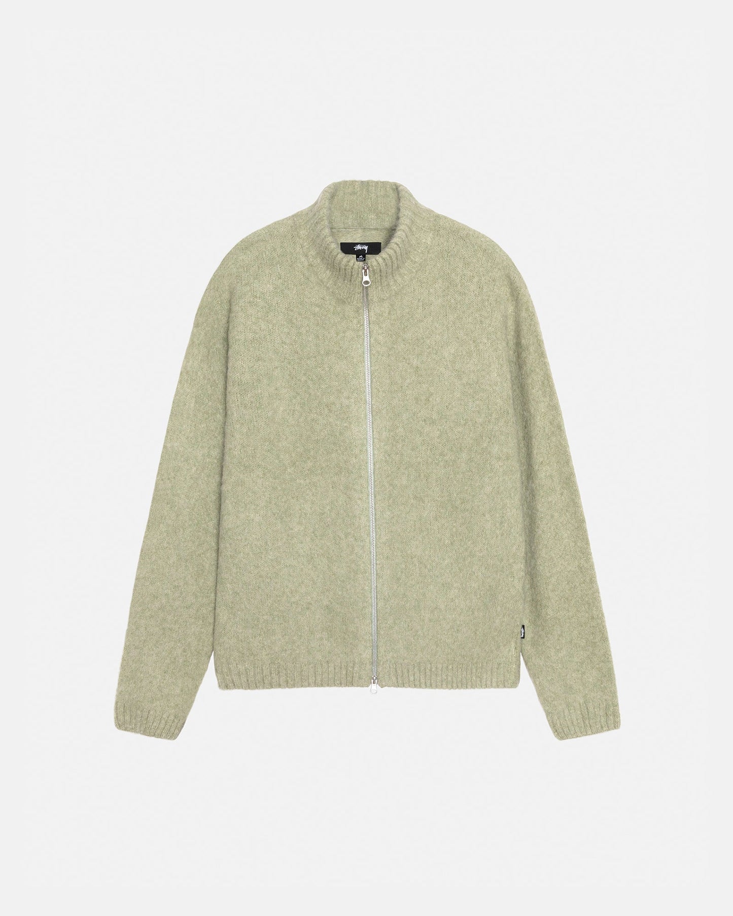PULL EN MÉRINOS BROSSÉ ENTIÈREMENT ZIPPÉ