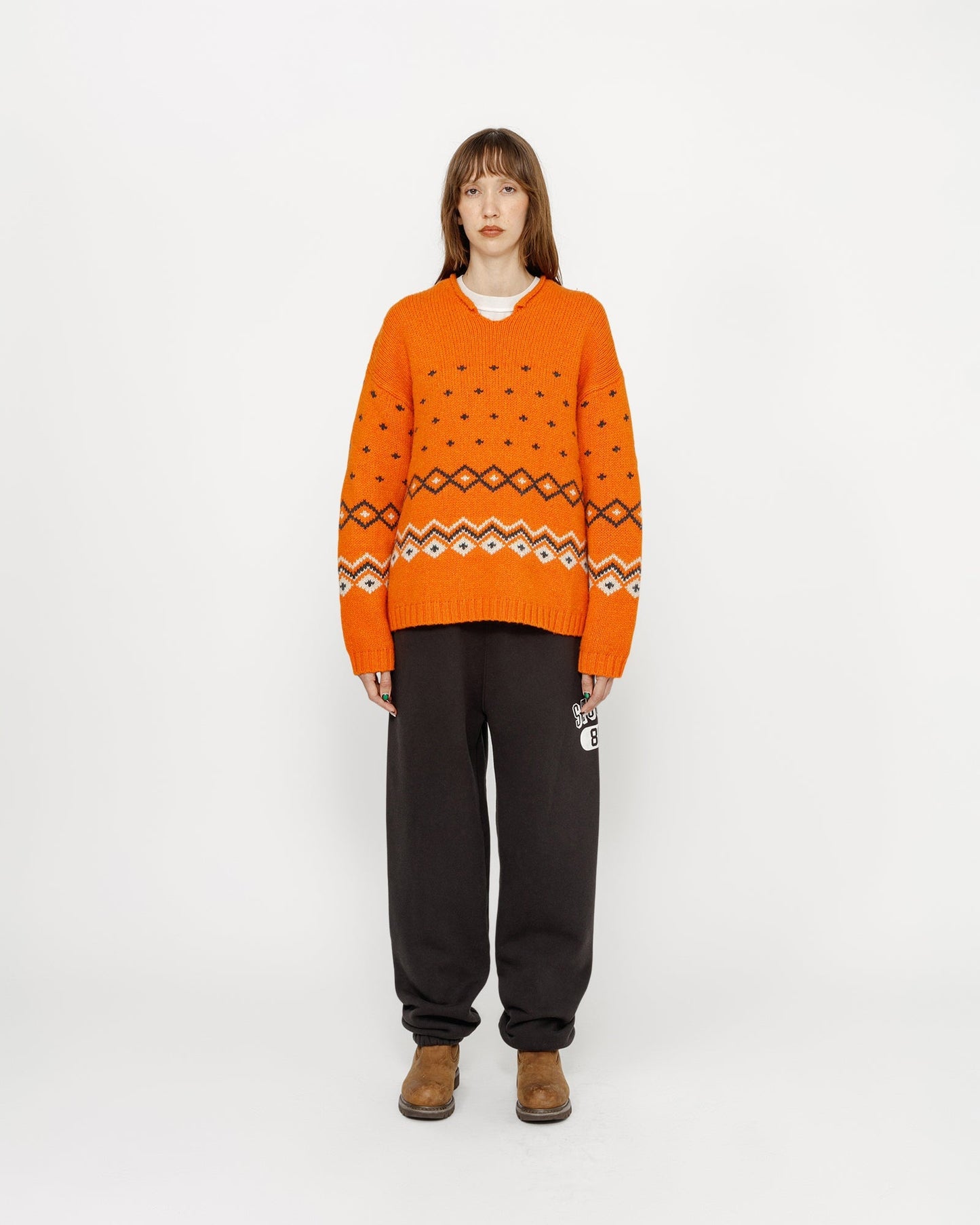 PULL EN LAINE FAIR ISLE À COL ROULÉ