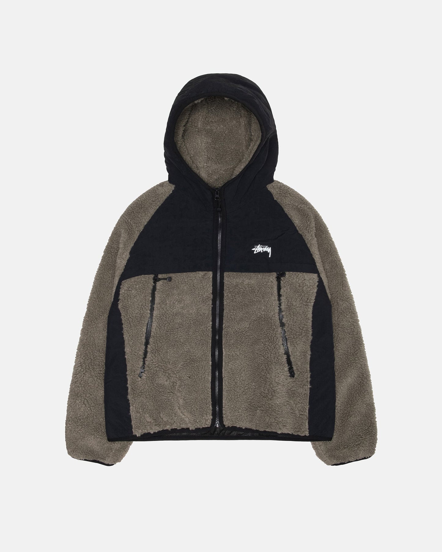 BLOUSON À CAPUCHE DOUBLÉ SHERPA