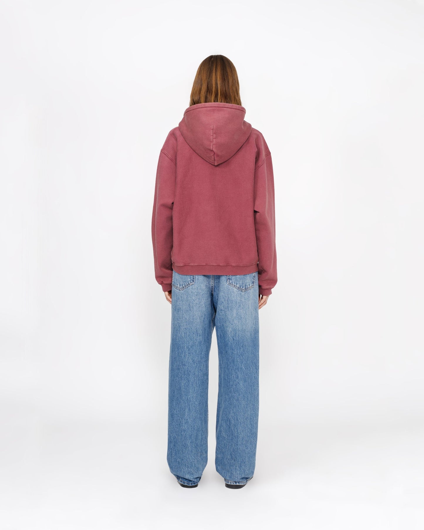SWEAT À CAPUCHE ZIPPÉ À MOTIF DÉLAVÉ