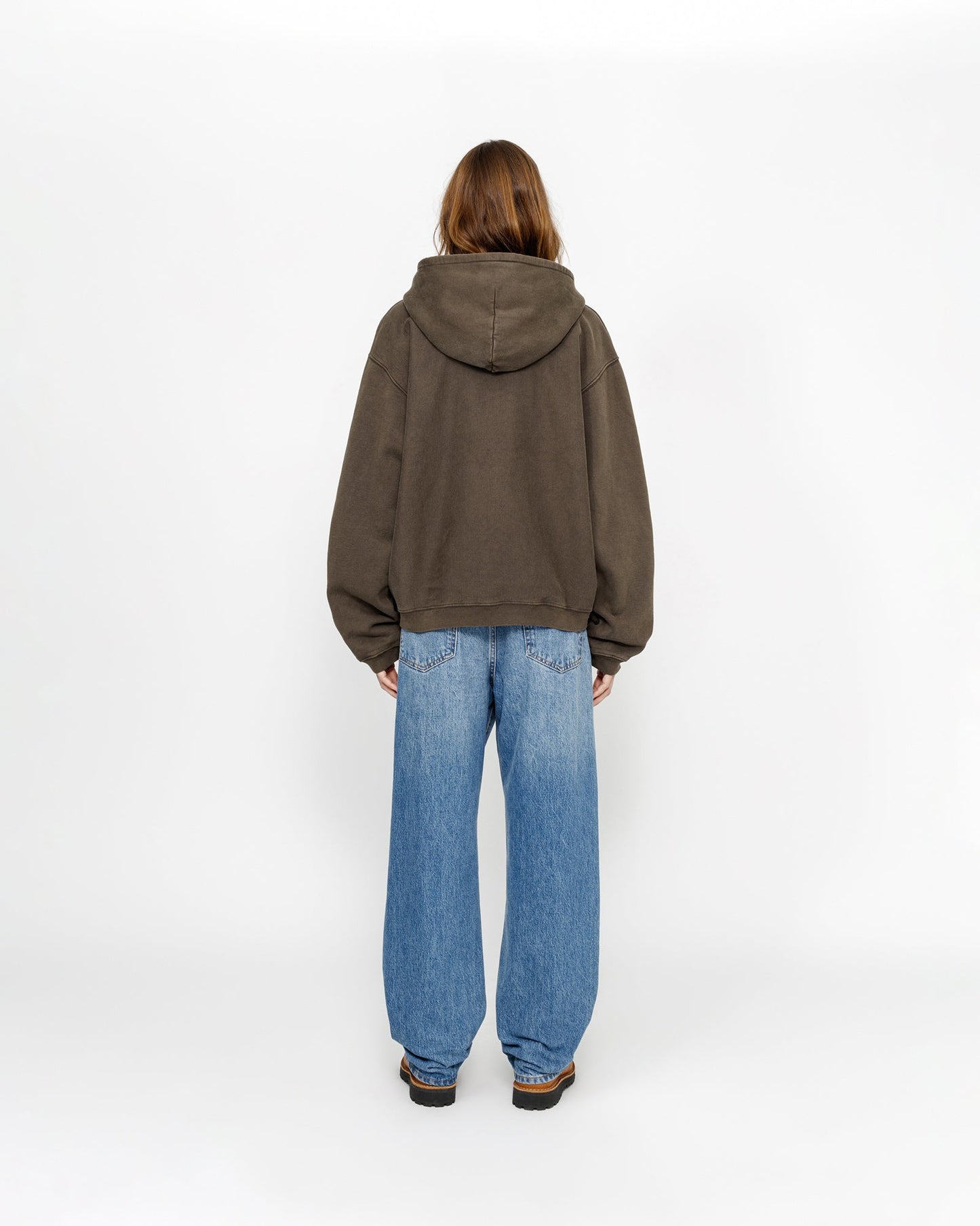SWEAT À CAPUCHE ZIPPÉ À MOTIF DÉLAVÉ