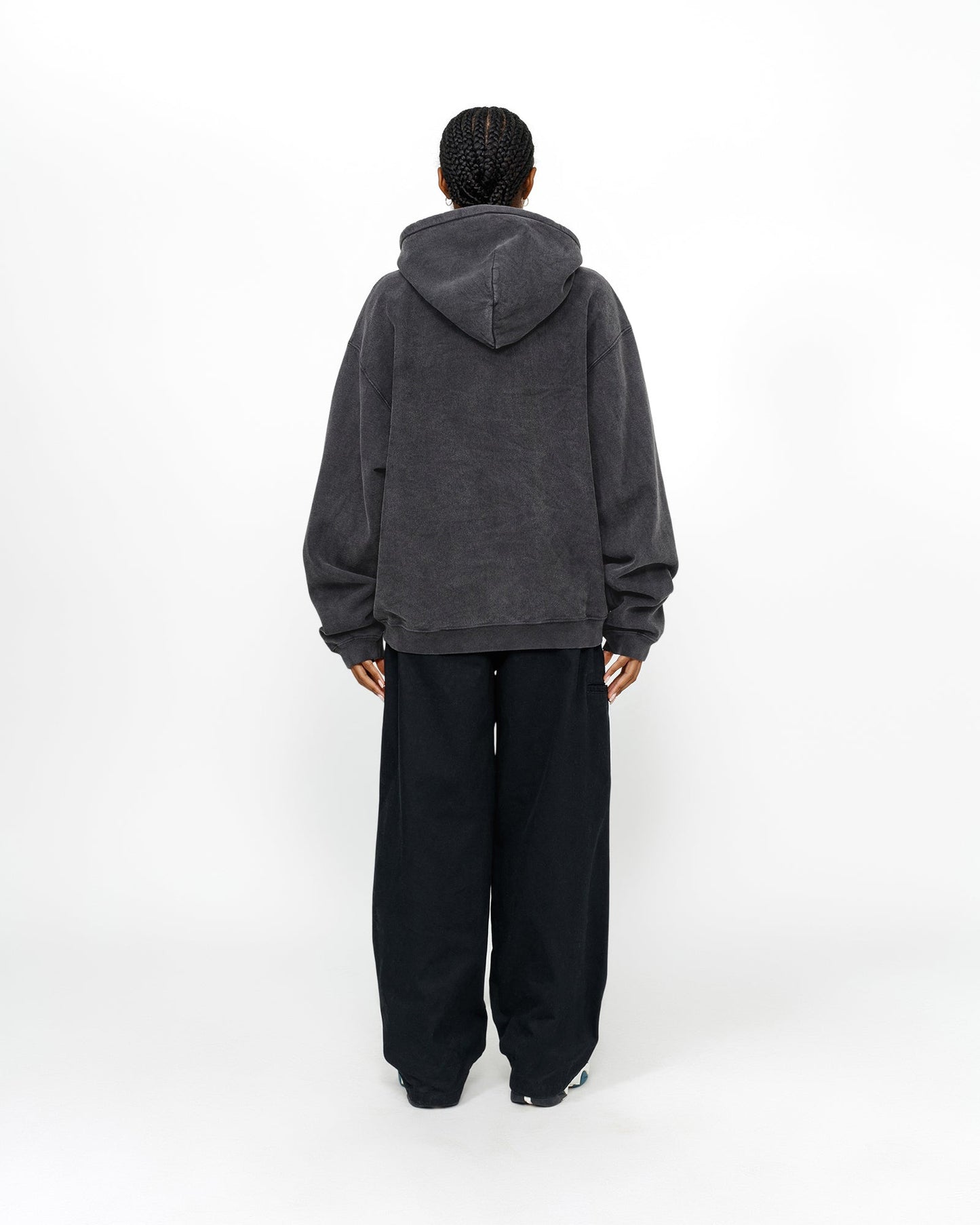 SWEAT À CAPUCHE ZIPPÉ À MOTIF DÉLAVÉ