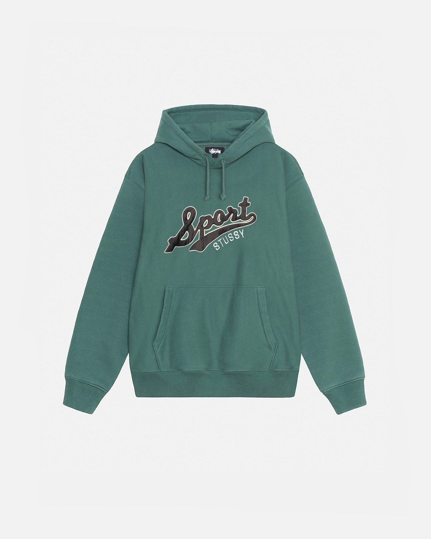 SWEAT À CAPUCHE ÉCUSSON SATINÉ