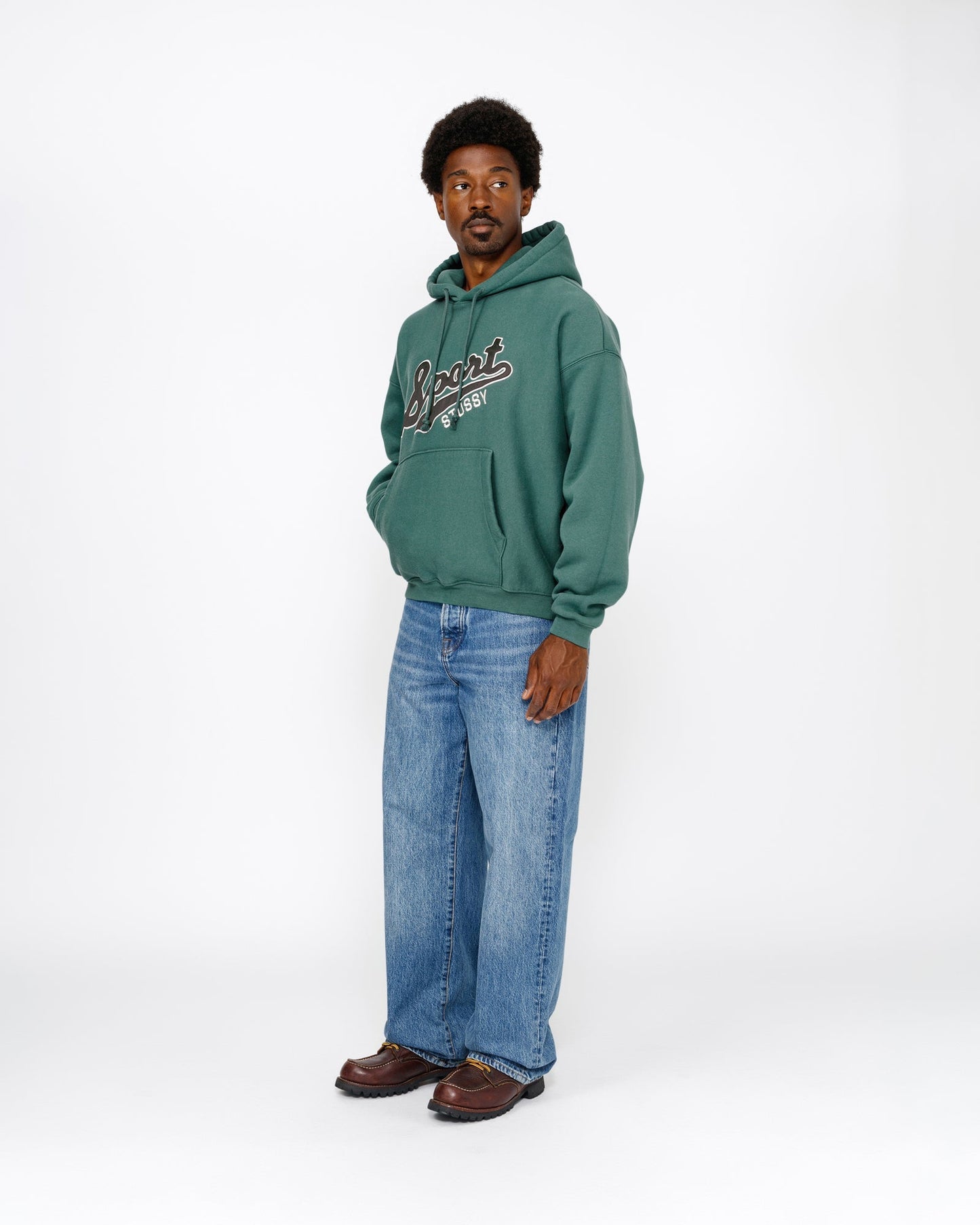 SWEAT À CAPUCHE ÉCUSSON SATIN