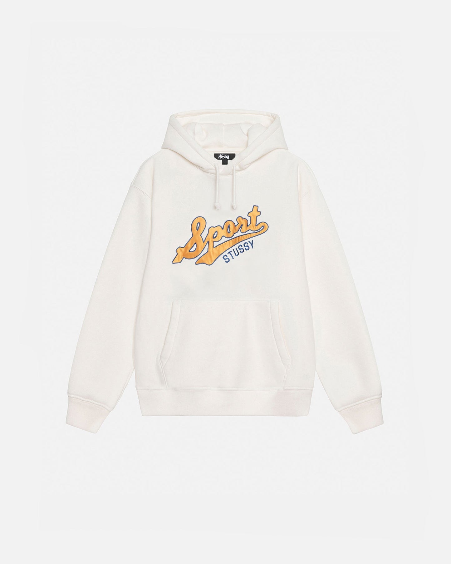SWEAT À CAPUCHE ÉCUSSON SATINÉ