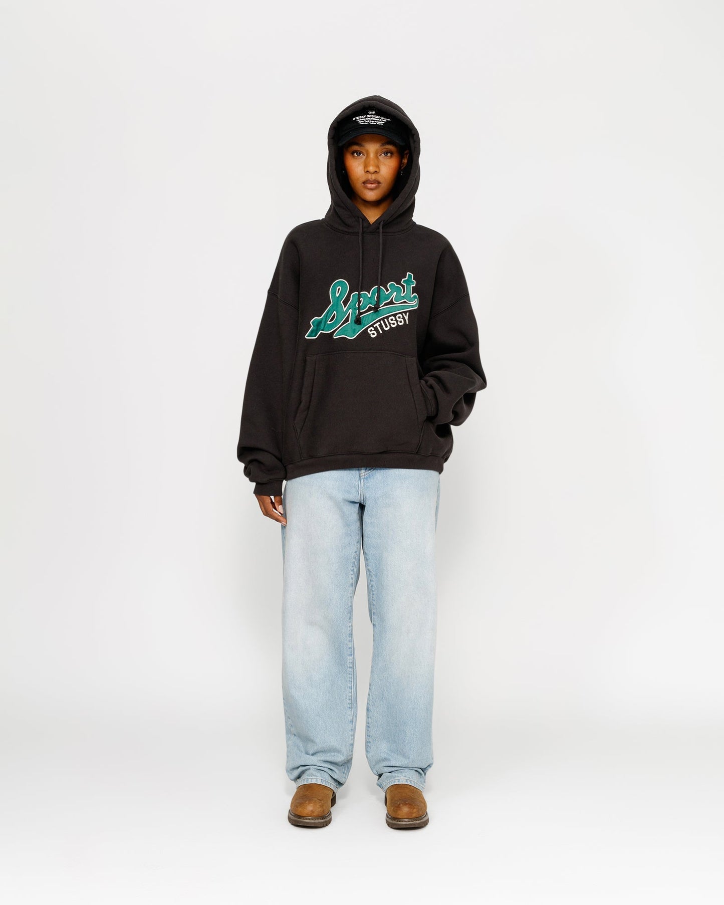 HOODIE AVEC ÉCUSSON EN SATIN
