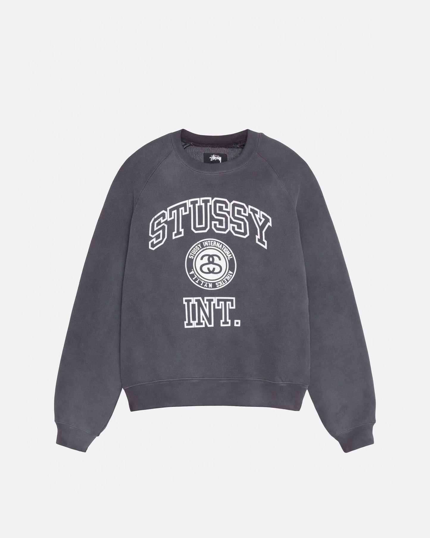 Sweat-shirt ras du cou raglan surpiqué