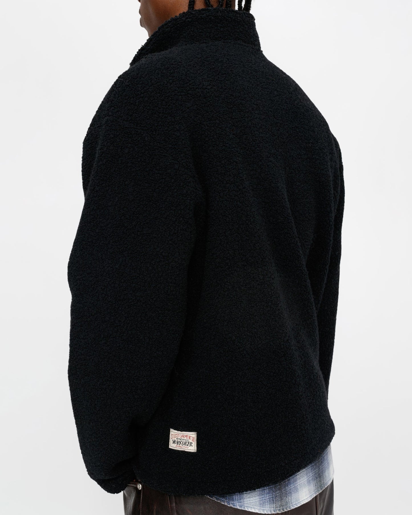 PULL OVER EN SHERPA MÉLANGE DE LAINE