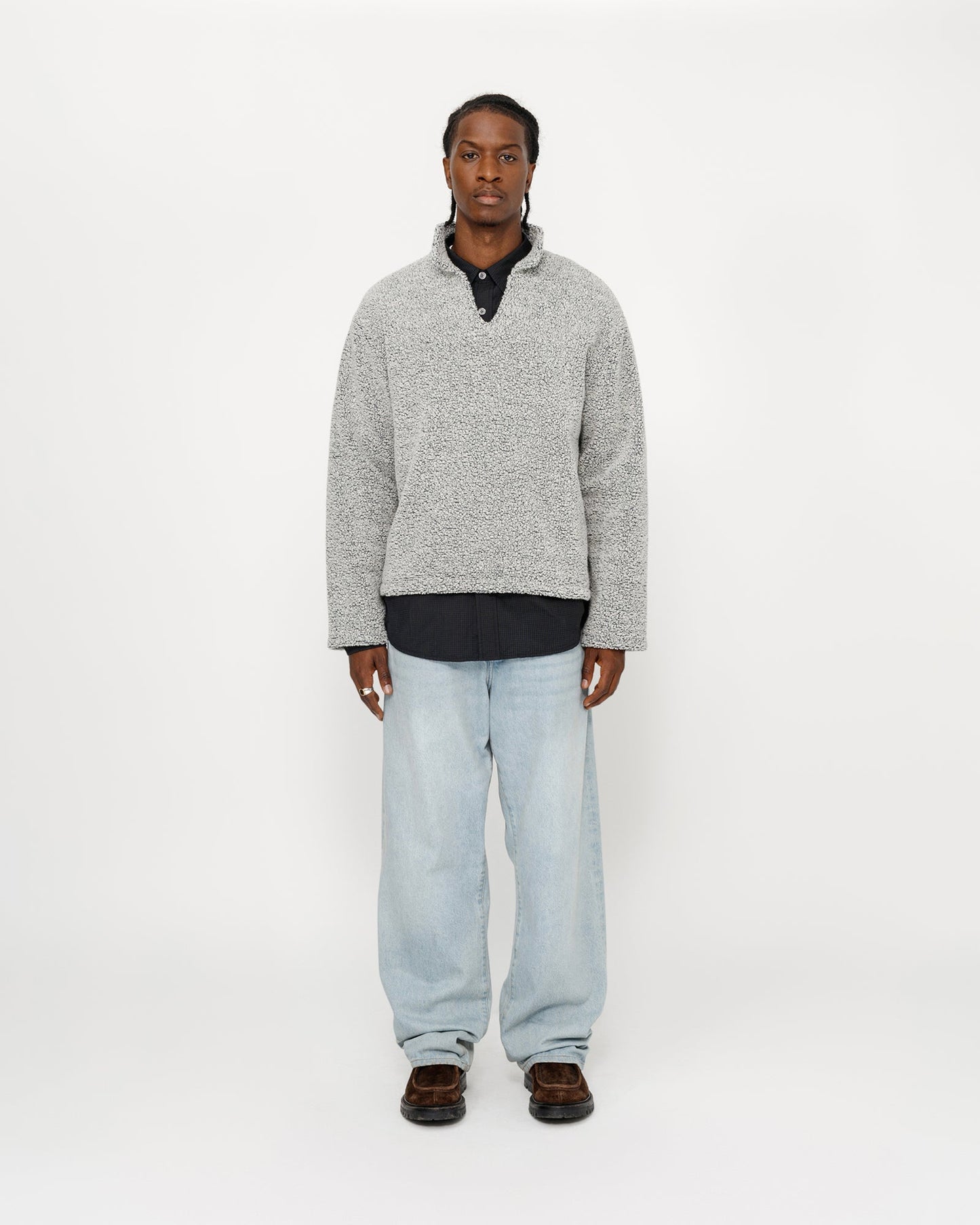 PULL EN SHERPA MÉLANGE DE LAINE