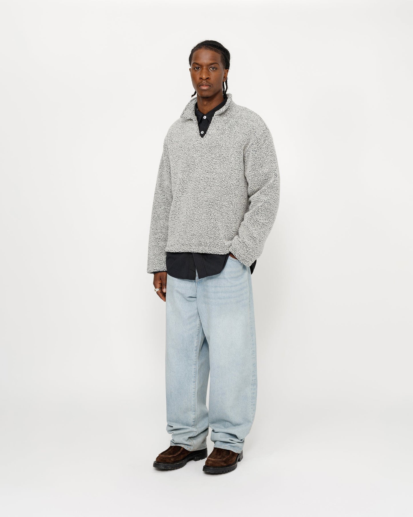 PULL EN SHERPA MÉLANGE DE LAINE