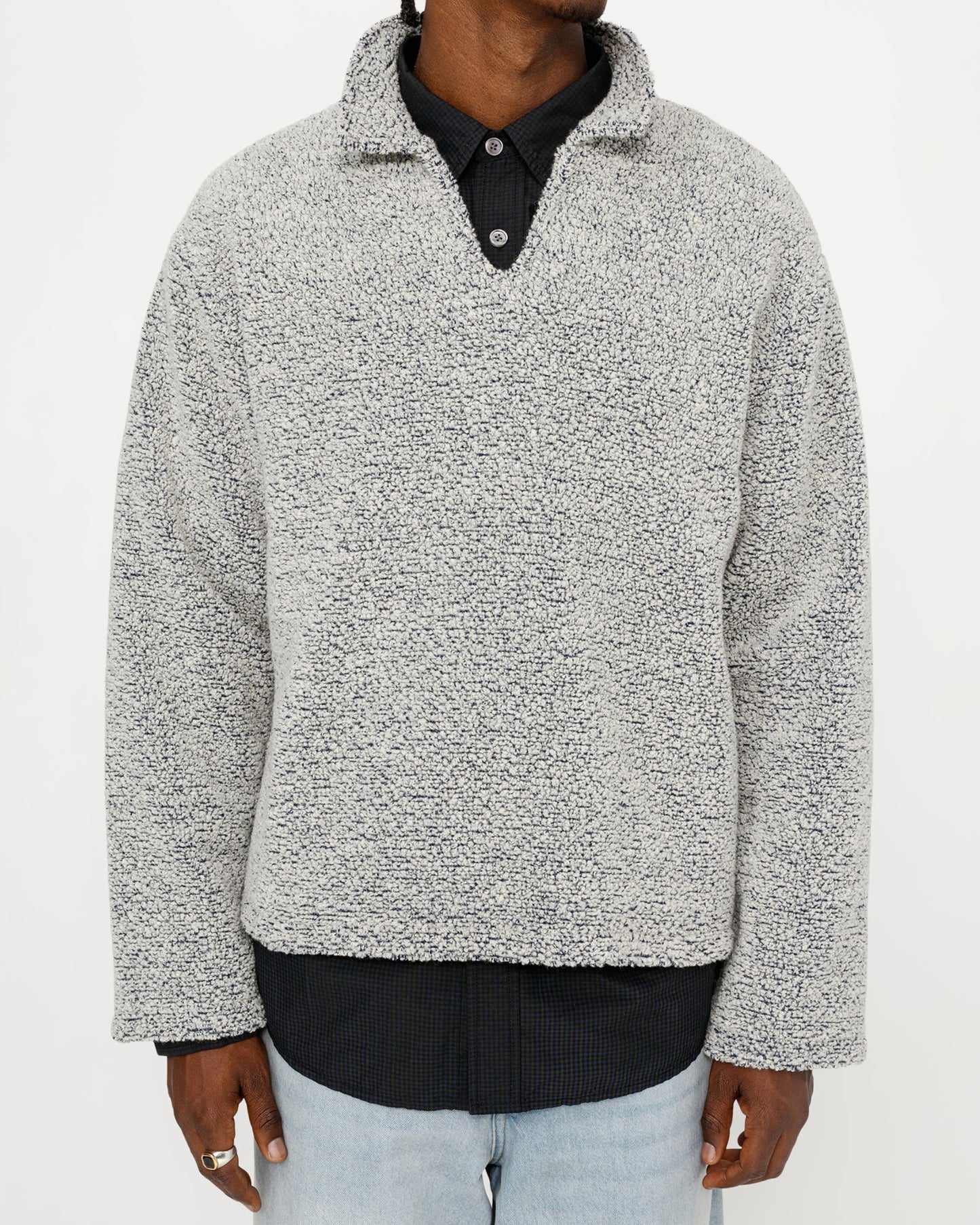 PULL EN SHERPA MÉLANGE DE LAINE