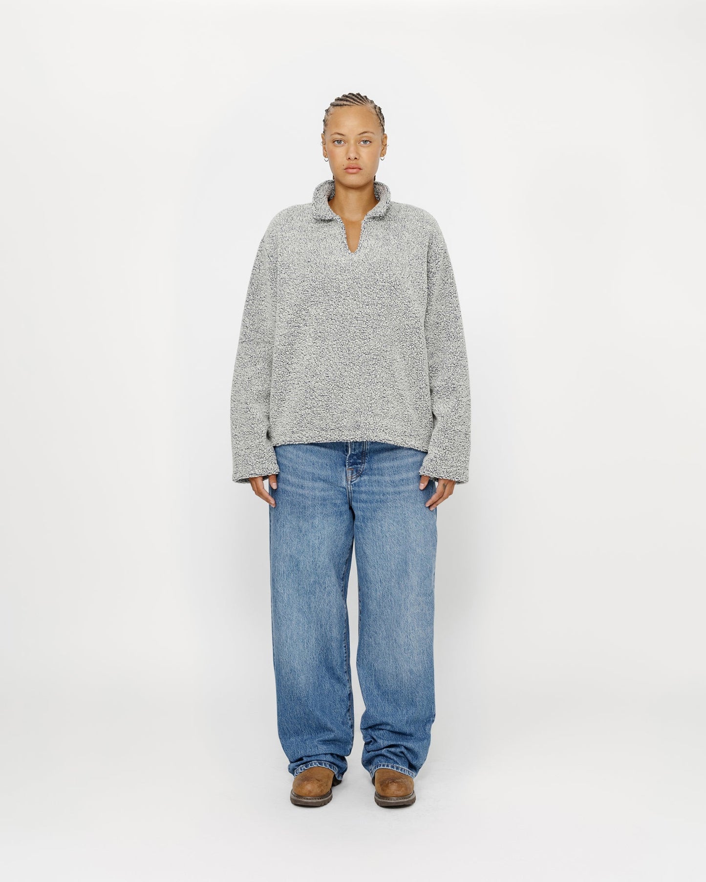 PULL EN SHERPA MÉLANGE DE LAINE