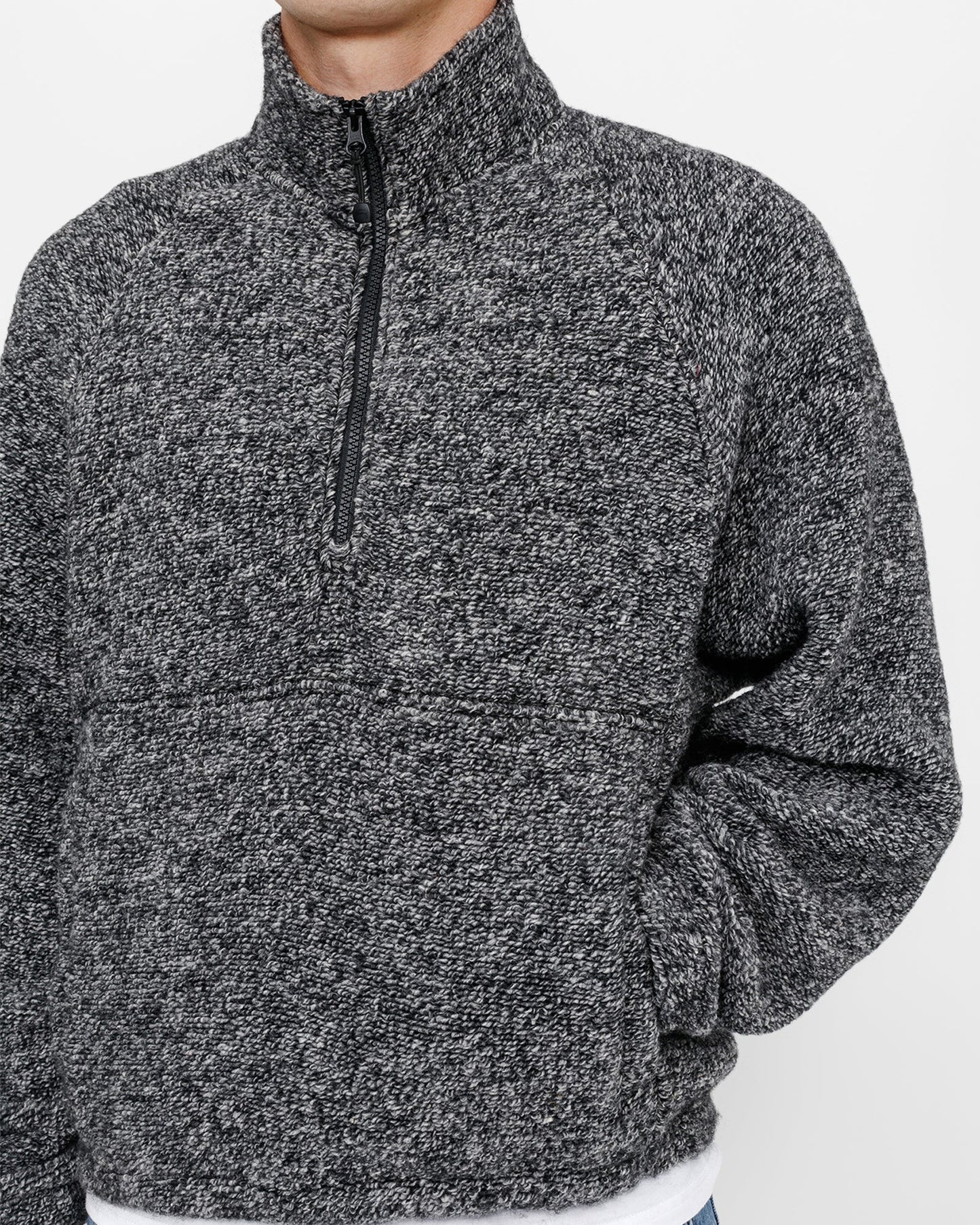 COL ROULÉ SHERPA EN MÉLANGE DE LAINE