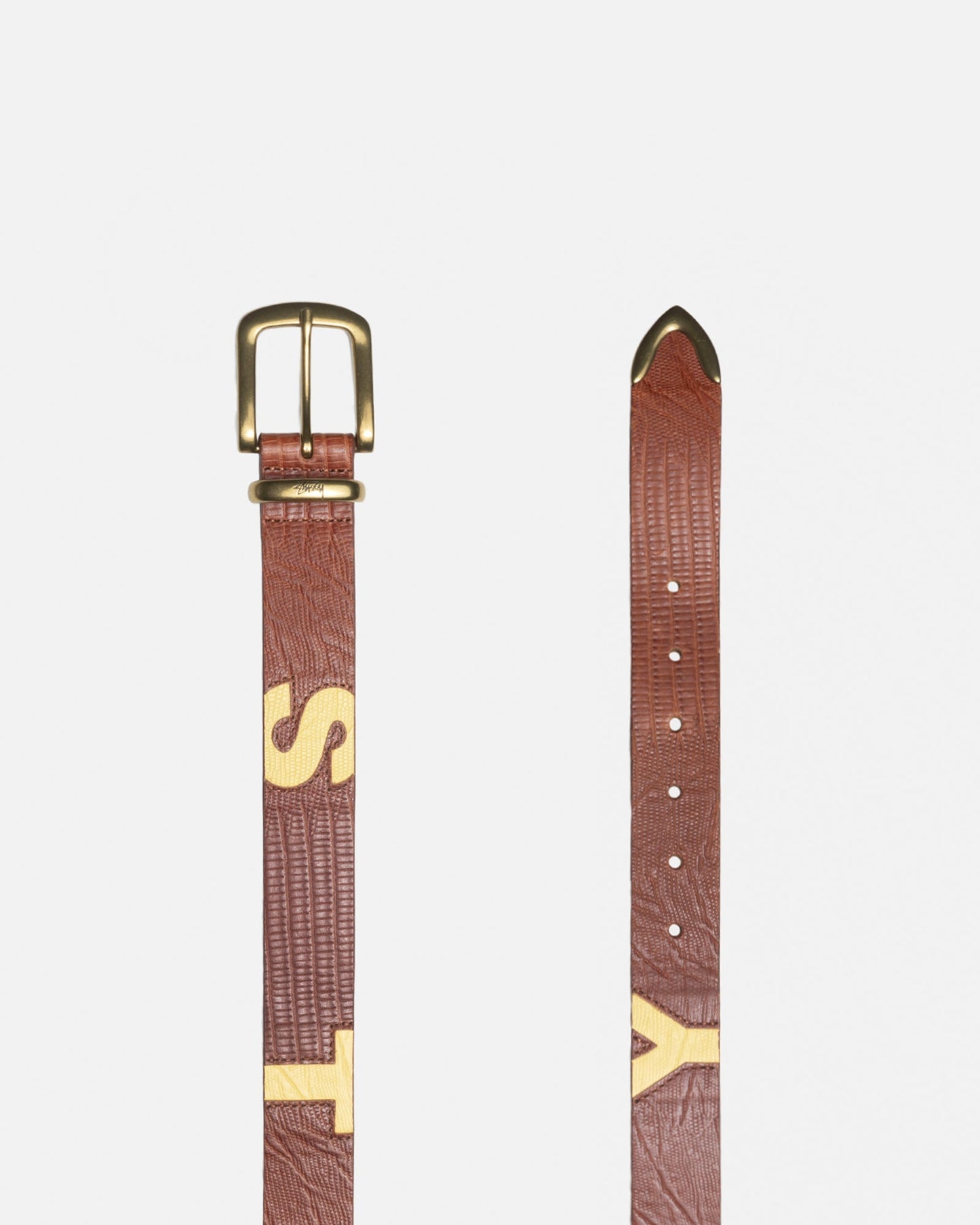 CEINTURE TEXTURÉE EN PEAU DE LÉZARD