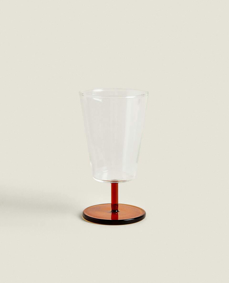 BOROSILICATE GLASS WITH COLOURED STEM