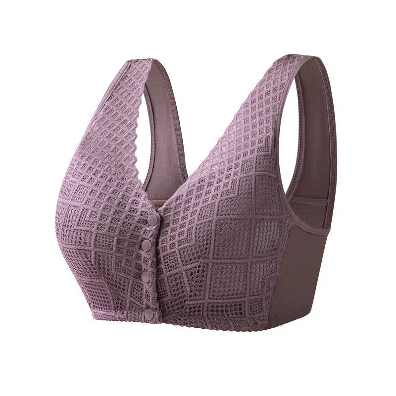 ⏱Offre limitée - Soutien-gorge boutonné devant en coton pour femme