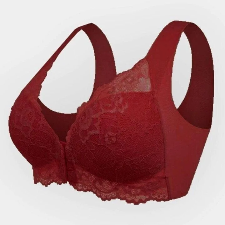 💕1 acheté = 1 gratuit💕 Soutien-gorge sans fil push-up confortable avec fermeture avant et maintien 5D