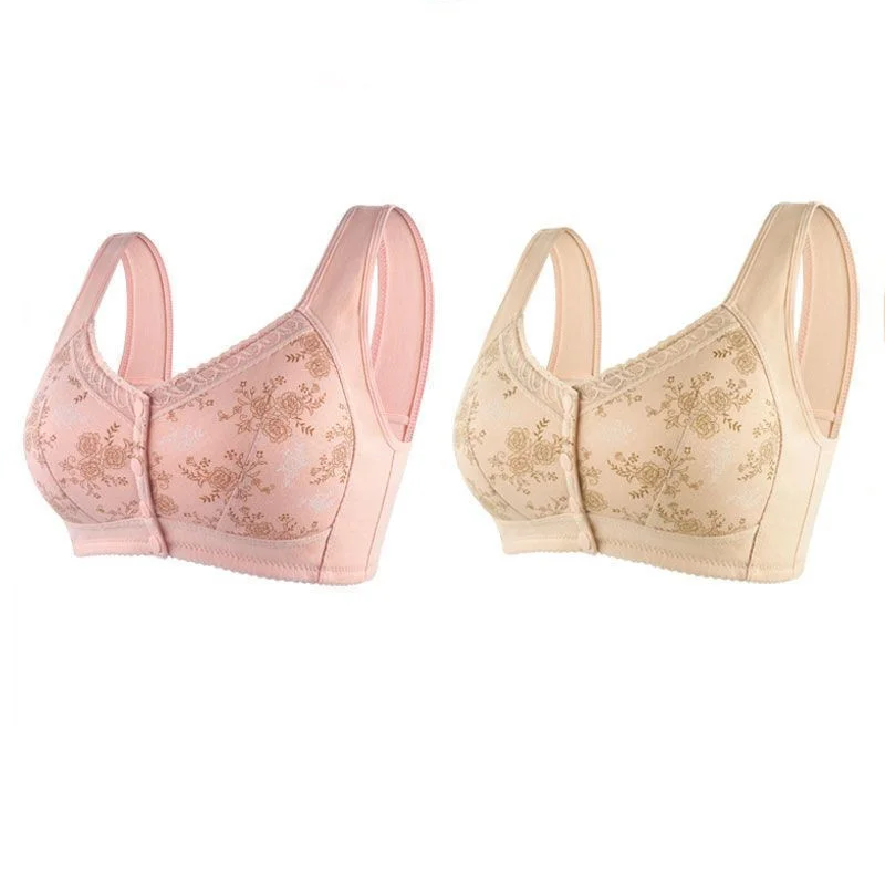 ✨Dernier jour : 1 acheté, 1 offert✨ Soutien-gorge en coton à fermeture avant